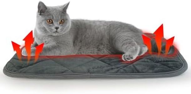 AUPETEK Self-Warming Cat Bed Indoor/Outdoor Super Soft Self Heating Pet Mat Washable Thermal Pad for Cat & Dog 21x15.7 inch