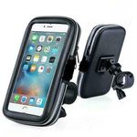 Bicycle Bike Mobile Phone Holder Waterproof Case Bag Mount Holder Handlebar Cradles Bag for Samsung Galaxy A01, A2 Core, A3, A40, A5, J2 Core, J2 Pro, J3, J5 Prime, M01 Core, S III, S10e, S5, S6, S7