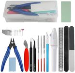 WMYCONGCONG 24 PCS Gundam Modeler Basic Tools for Model Kit Building Beginner Hobby Model Assemble Building Repairing and Fixing
