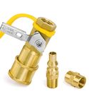 GASPRO Low Pressure LP Quick Connect Fittings Kit - 1/4 Inch Propane Gas Connections for Easy RV and Camping Propane Systems Integration