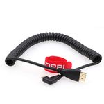 DRRI Left Right Angled Type D Male Micro HDMI to HDMI 1080P HDTV Cable for Cameras (Right Angle)