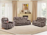 EBELLO 3 Pieces Recliner Sofa Furni