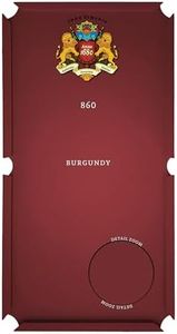 Simonis 860 Pool Table Cloth Replacement Kit for 9 FT Tables Includes Precut Bed and Rail Cloth, Horsehair Brush, Spots, and Chalk (Burgundy)