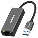 SUCESO USB Ethernet Adapter USB 3.0 to RJ45 1000Mbps Gigabit LAN Network Adapter Gigabit Ethernet Adaptor Compatible with MacBook, PC, Surface, Chromebook, Windows 7/8/10/11, XP, Mac, Vista, Linux etc