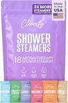 Cleverfy Shower Steamers Aromatherapy - 18 Pack of Shower Bombs with Essential Oils. Self Care Birthday Gifts for Women and Valentines Day Gifts for Her and Him. Purple Set