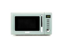 Haden Cotswold Green Microwave Oven – 800W Retro Design, 20L Capacity, Compact Digital Microwave for Small Kitchens, 5 Power Levels, Easy to Use and Clean with Defrost and Express Functions