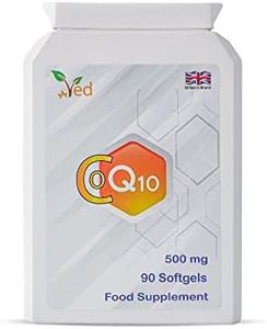 Co Enzyme Q10 500mg 90 Capsules (Softgels) GMP Guaranteed Quality