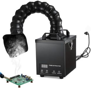 GROWNEER 60Hz Fume Extractor, Up to 200m³/h 56w Strong Suction,H13 HEPA Filters Solder Fume Extractor Odor Removal Desktop-Friendly Soldering Fume Extractor for Laser Engraving,3D Printing (120V)
