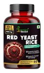 Humming Herbs Red Yeast Rice 500mg - Natural Cholesterol Support with CoQ10, Policosanol & Lycopene - Promotes Heart Health & Blood Circulation