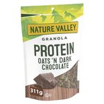 NATURE VALLEY Dark Chocolate Oats Protein Granola Cereal, Granola Bars, Made with Chocolate Chunks, 311 Grams Package of Protein Granola