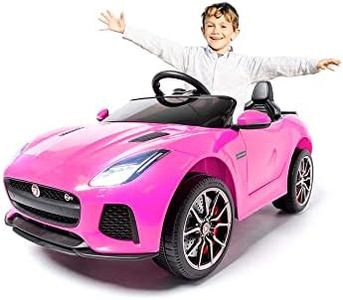ATAA Jaguar F-Type 12v - Rose- Voiture électrique pour Enfants à Batterie 12v, Voiture électrique Marque Officielle Jaguar