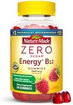 Nature Made Zero Sugar Energy Vitamin B12 Gummies 1000 mcg per Serving, B12 Vitamins, Energy Metabolism Support, 110 Sugar Free Gummies, 55 Day Supply