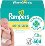 Pampers Sensitive Baby Wipes, Water