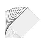 BOMFLORE Premium Blank Inkjet PVC Cards for ID Badge Printers - Graphic Quality White Plastic CR80 30 Mil (CR8030) ID Cards - Waterproof and Double Sided Printing (10)