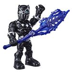 Marvel Super Hero Adventures Mega Mini Black Panther Action Figure, For Kids Ages 4 years old and Up