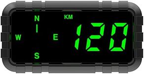 Kingneed HUD Speedometer Odometer Compass Head Up Display GPS Digital Display Big Fonts Univsersal for All Cars Vehicles New C3010