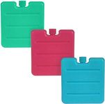 3pc Ice Pack Freezer Block Travel Cool Box Bag Reusable Picnic Fresh Food Lunch Blue Pink Green Backpack Rucksack Cooling Mini Freezable Travelling