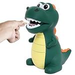 Dinosaur Piggy Bank, Briuhap Cute Kids Piggy Bank for Boys Girls, Unbreakable Plastic Money Coin Bank, Great Gifts for Birthday, Christmas, Baby Shower