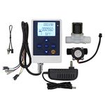 DIGITEN Water Flow Control Meter LCD Display Controller+G1/2" Water Hall Sensor Flow Meter Flowmeter Counter 1-30L/min+G1/2" Solenoid Valve Normally Closed N/C+DC 12V Power Adapter