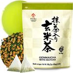 Genmaicha Green Tea with Matcha, Roasted Brown Rice Tea, Low Caffeine, Japanese Tea, 3g×60 teabags【YAMASAN】