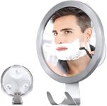 TAVVKE Fogless Mirror, Shower Shaving Mirror New Upgraded Anti-Fog Shaving Shower Mirror with Razor Hook No Fog Makeup Mirror Powerful Lock Suction Suction Cup in Bathroom Wall Shower Door