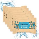 Terra Water Baby Wipes, India's First 100% Biodegradable Baby Wet Wipes, Soft Cleansing Baby Wipes, Premium Wipes, Chamomile Oil & Vitamin E, Travel Pack, 144 Wipes (Pack of 6)