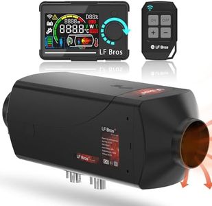 LF Bros 12V Diesel Heater, 5KW Air Parking Heater with Remote Control and T2 LCD Monitor, 10L Fuel Tank, Fast Heating Low Noise Portable Heater for Car Trucks Vans Boat RV Trailer