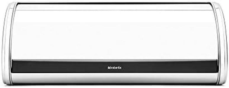 Brabantia Roll Top Bread Bin, Large, Brilliant Steel