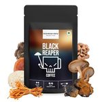 Black Reaper Instant Mushroom Coffee Blend (100g: 30 Servings) | Focus | Memory | Relax | Immunity | Energy