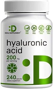 Eagleshine Vitamins Hyaluronic Acid Supplements 200mg, 240 Capsules, 4 Months Supply, 95%+ Purity, Plant-Based, Support Healthy Joint, Bones and Connective Tissue | Promotes Skin Hydration