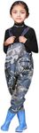 Tinarying Girls Jumpsuit Kids Cartoon Camo Chest Waders Youth Fishing Waders For Toddler Children Water Proof Hunt & Fishing Waders With Boots For Boys Girls (CE2, 9-10 Years)