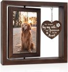 Canophile Pet Memorial Gifts for Dogs Cats - Rotating Wooden Picture Frame for 4x6 Photo - Dog Memorial Gifts for Loss of Dog Loss of Dog Sympathy Gift - Dog Bereavement Remembrance Picture Frame