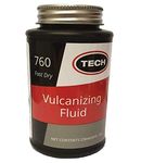 TECH Chem. Vulcanising Solution, Rubber Cement, Adhesive Tyre Repair 235 ml with Brush Lid, Fast Drying