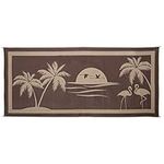 Stylish Camping TO8187 Brown/Beige 8'x18' Tropical Oasis Mat