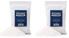 SBC Distributors Premium Washing Soda Powder - Multi-Purpose Sodium Carbonate Washing Soda for Laundry, Septic-Safe Super Washing Soda For Laundry, Tile and Grout, Toilets, Microwaves and Sinks1KG Bundle of Two
