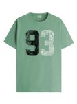 ADRO Men's 93 Number Printed Cotton T-Shirt (RN23-M-93-PT_Pista_XL)