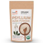 Organic Psyllium Husk Powder 16oz (454g) - Finely Ground, Unflavored Plant-Based Natural Fibre Source for Morning Juice, Smoothies, Gluten-Free Baking & Cooking - Vegan, Keto & Paleo