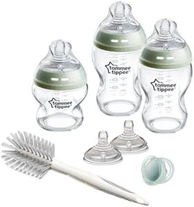 Coffret biberons - TOMMEE TIPPEE - NATURAL START - En verre - Biberons anti-colique 150 ml / 250 ml - Tétines a débit moyen