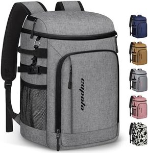 Capolo Cooler Backpack Insulated Waterproof for Women Men, Leak Proof Backpack Coolers Thermal Bag Soft Travel Cooler Bag Portable Ice Chest Lunch Backpack for Camping Picnic(Grey,45 Cans)