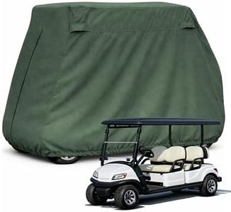 Golf Cart Cover 4 Seater roof up to 80" L Green, fits EZGO, Club Car and Yamaha G/YDR Model