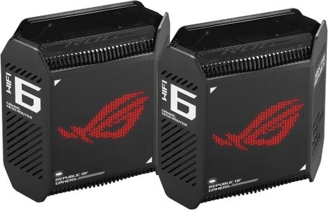 ASUS ROG GT6 WiFi 6 Mesh Router 2-Pack – High-Speed Whole Home Coverage