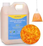 Desiccant Beads – 6.5 LBS Silica Beads with Orange Indicating Silica Gel, Premium Silica Gel Beads 3-5mm Industry Standard, Rechargeable Desiccant Used for 3D Filament, Electronic Tool, Safe