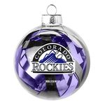 Boelter Brands MLB Colorado Rockies Large Tinsel Ball Ornament