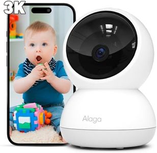 Alaga Security Camera for Home, 3K 5G and 2.4G WiFi,360° Pan, Human Pet Motion AI, Night Vision, Speaker, Compatible with Alexa and Google Assistant