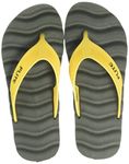 FLITE Men's Olive Yellow Flip Flop-10 UK (FL0281G)