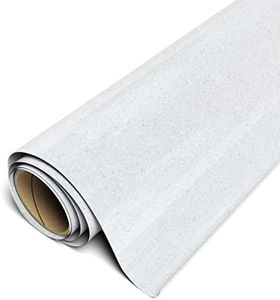 Siser Glitter HTV 11.8"x5ft Roll - Iron on Heat Transfer Vinyl (White)