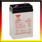 Yuasa NP4-6 Lead Acid Rechargeable Battery 6V - 4Ah, NP4-6, NP4.5-6, 6v 4.5Ah