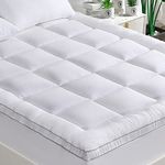 GRT Pillowtop Mattress Topper Twin XL Size, Rayon from Bamboo Mattress Cover Padded with 900gsm 3D Snow Down Alternative Filling, Extra Thick Mattress Pad Twin XL for Back Pain