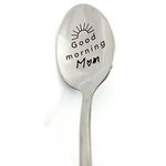 Mother's Day Gifts Coffee Spoon for Mom Gifts from Daughter Son Good Morning Mom Cereal Tea Spoons for Mother Coffee Lovers Gifts Mum Mommy Gift Christmas Birthday Gifts