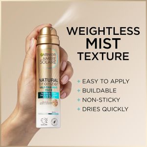 Garnier Ambre Solaire Self Tan Body Mist, Dark, Quick Dry, 150ml – Vegan, Streak-Free